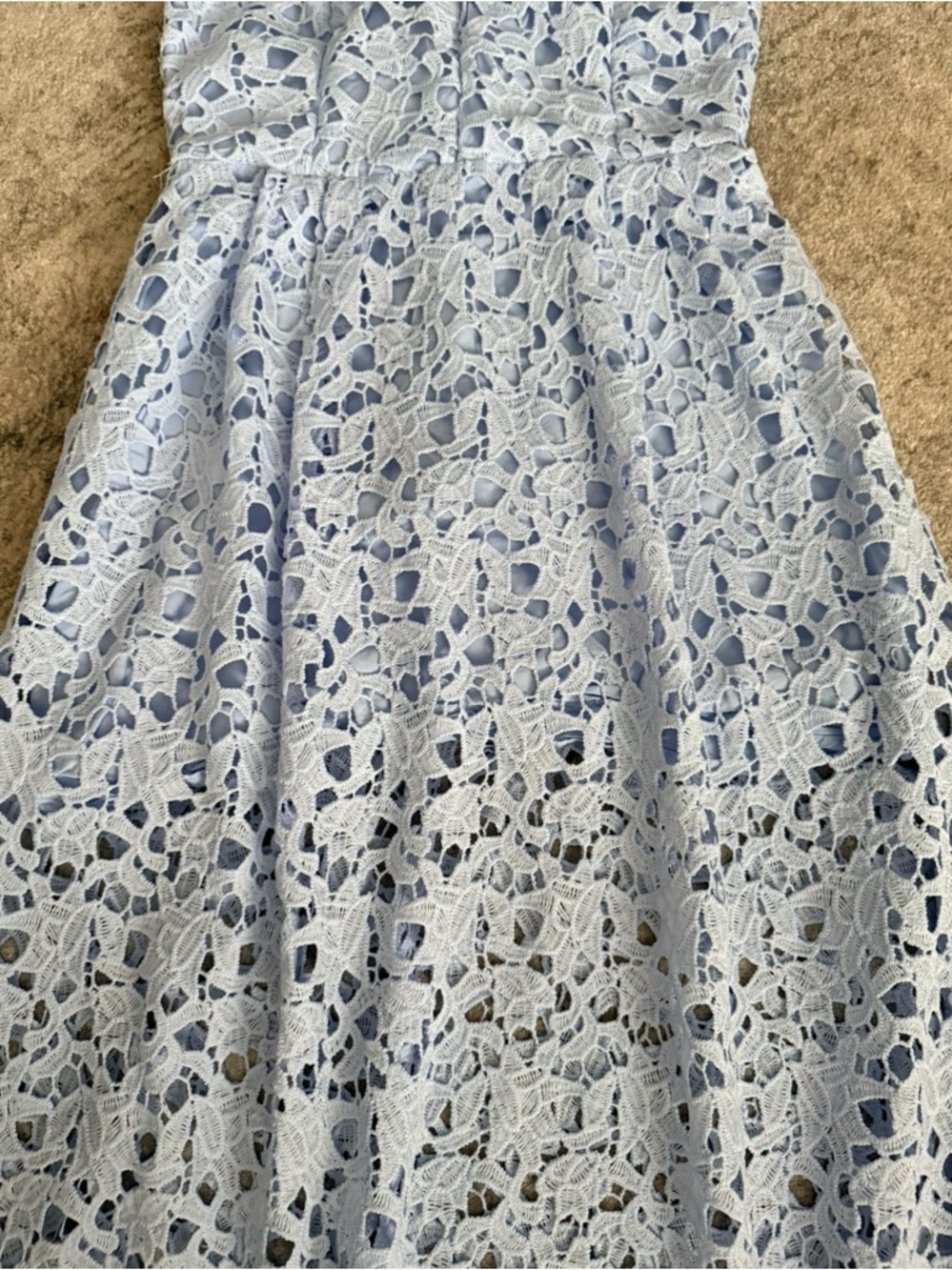 Astr Light Blue Lace Midi Dress - Picture 8 of 15